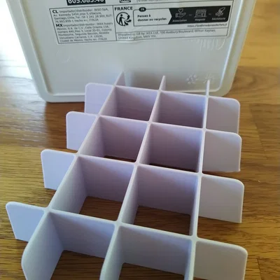 Khay chia ngăn 3D thông minh cho hộp lưu trữ IKEA Kuggis