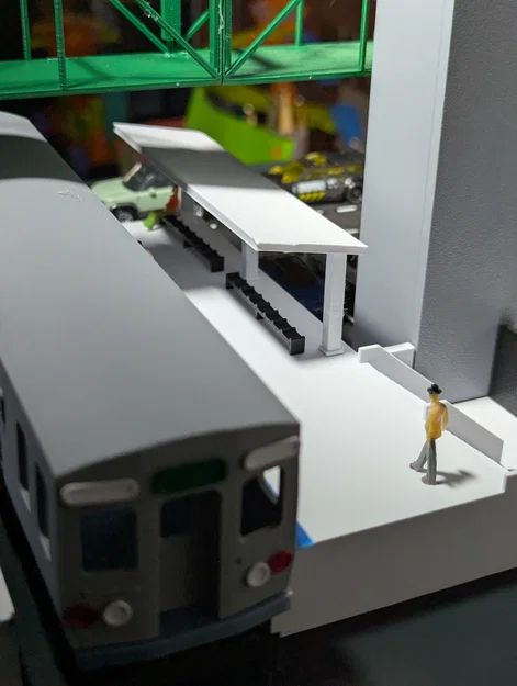 Mô hình diorama Trạm CTA Damen Green Line - Tỷ lệ 1:64 - Image 8