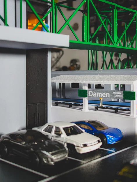 Mô hình diorama Trạm CTA Damen Green Line - Tỷ lệ 1:64 - Image 11