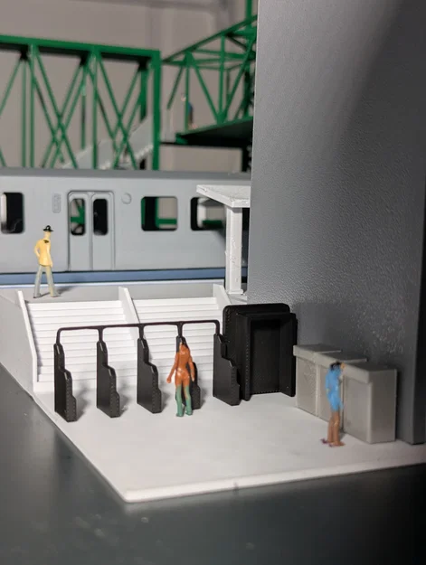 Mô hình diorama Trạm CTA Damen Green Line - Tỷ lệ 1:64 - Image 12