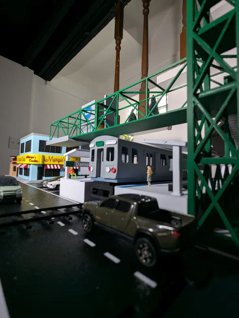 Mô hình diorama Trạm CTA Damen Green Line - Tỷ lệ 1:64 - Image 20