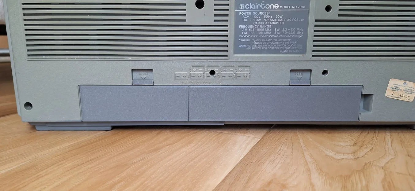 Nắp pin cho máy nghe nhạc Clairtone 7978 - Image 2