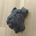 Mô hình treo tường đầu chó Fox Terrier tinh xảo (In 3D) - Thumbnail 2