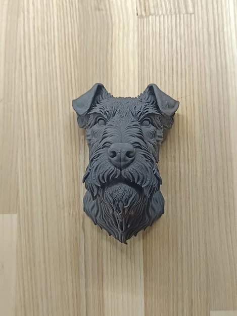 Mô hình treo tường đầu chó Fox Terrier tinh xảo (In 3D) - Image 3