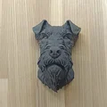 Mô hình treo tường đầu chó Fox Terrier tinh xảo (In 3D) - Thumbnail 3