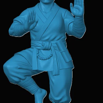 Mô hình Halfling Monk cho game nhập vai