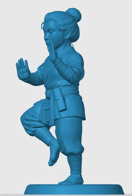 Mô hình Halfling Monk cho game nhập vai - Image 2
