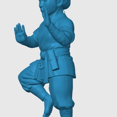 Mô hình Halfling Monk cho game nhập vai