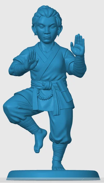 Mô hình Halfling Monk cho game nhập vai - Image 3