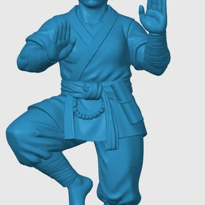 Mô hình Halfling Monk cho game nhập vai