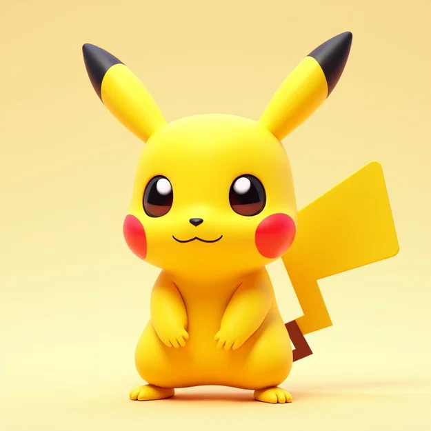 Mô hình Pikachu 3D dễ thương trang trí bàn làm việc - Image 1
