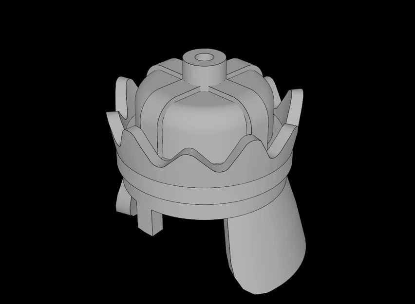 Mô hình vương miện Crown cho nhân vật Lego Minifig 3D - Image 1