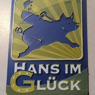 Logo Hans Im Gluck (Hueforge)