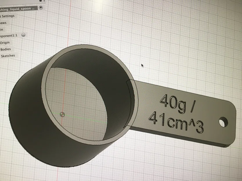 Muỗng đong bột giặt 40g chính xác - Phụ kiện in 3D cho gia đình - Image 2