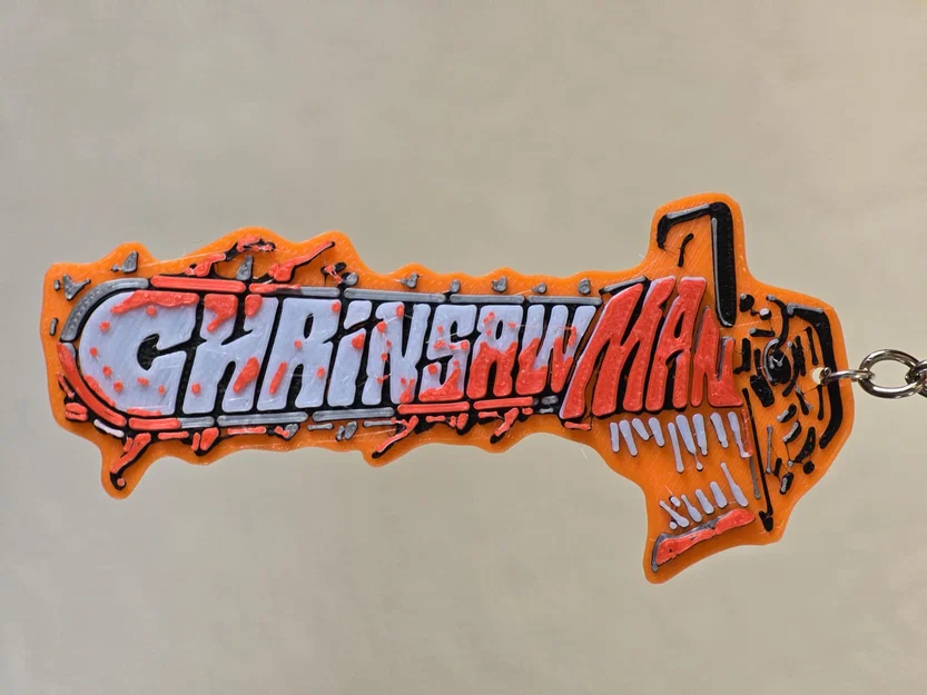 Móc khóa Chainsaw Man - Mô hình 3D - Image 1
