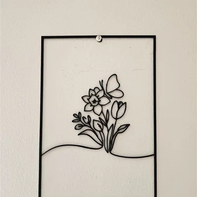 Tranh treo tường nghệ thuật Spring Flower Butterfly in 3D cực đẹp