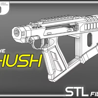 Mô hình súng bắn đạn mút Hush Foam Dart Blaster