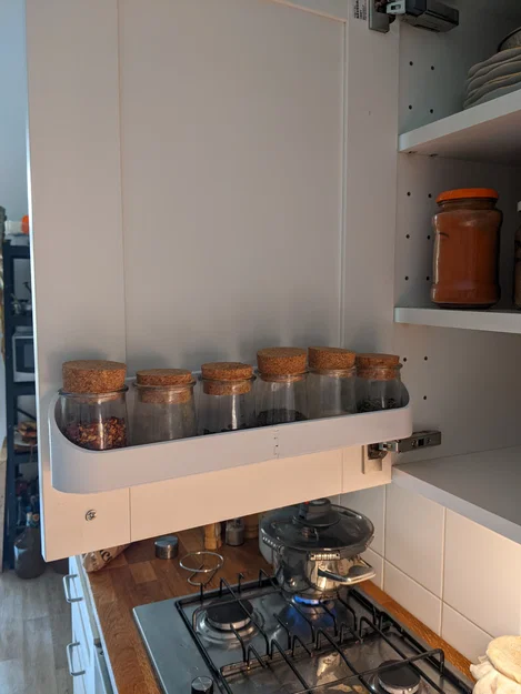 Kệ Đựng Gia Vị Gắn Cánh Tủ Bếp Thông Minh (Thiết Kế In 3D) - Image 1