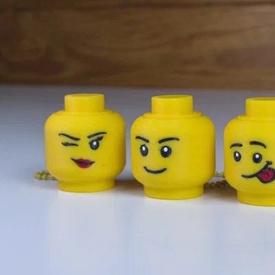 Móc khóa Lego Head Fidget Clicker