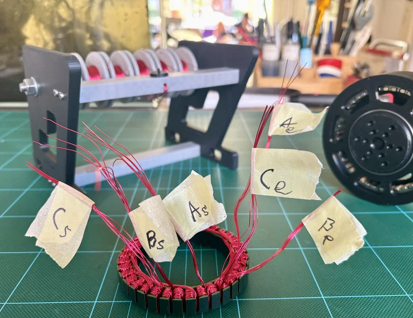 Dụng cụ xả dây nhiều sợi hỗ trợ quấn stator/rotor động cơ song song - Image 4