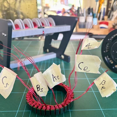 Dụng cụ xả dây nhiều sợi hỗ trợ quấn stator/rotor động cơ song song