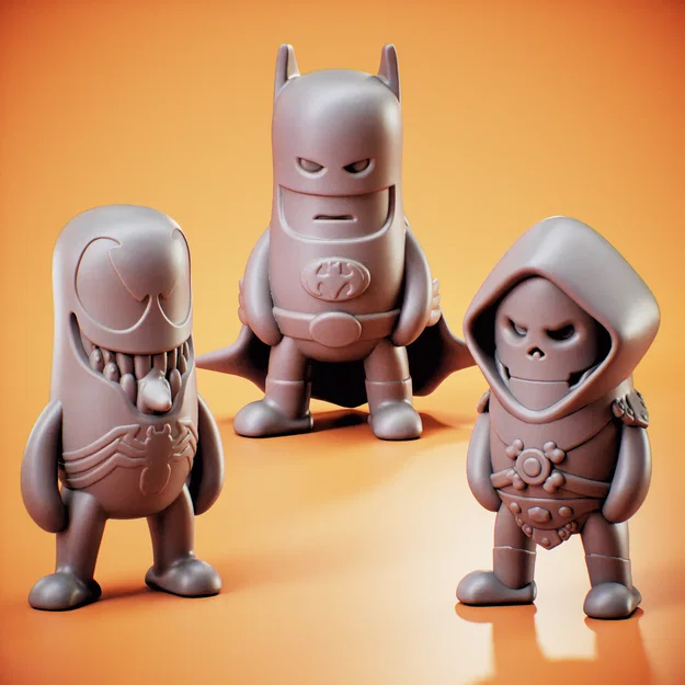 Bộ mô hình Batman, Venom, Skeletor cao 25cm - Tối ưu cho in 3D - Image 3