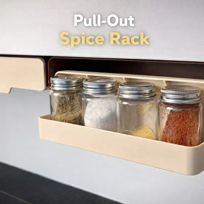 Kệ Đựng Gia Vị Spice Rack Organizer | Khay Kéo Tiện Lợi