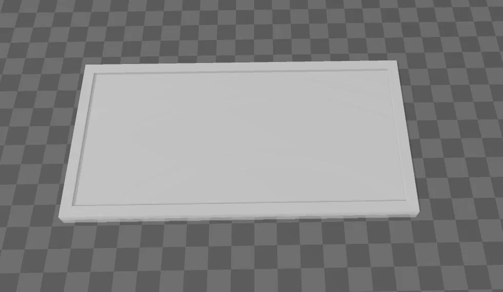 Bảng hiệu 3D trống (Blank Sign) tùy chỉnh kích thước 160x80mm - Image 1