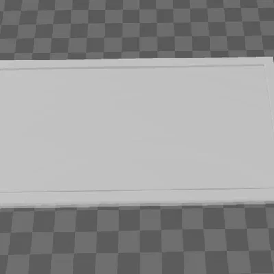 Bảng hiệu 3D trống (Blank Sign) tùy chỉnh kích thước 160x80mm