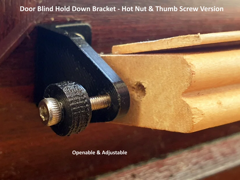 Pát Giữ Rèm Cửa - Phiên Bản Dùng Đai Ốc Nhiệt & Ốc Vặn Tay - Image 1