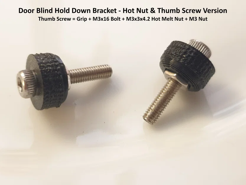 Pát Giữ Rèm Cửa - Phiên Bản Dùng Đai Ốc Nhiệt & Ốc Vặn Tay - Image 8