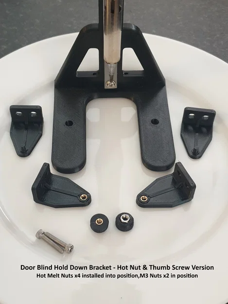 Pát Giữ Rèm Cửa - Phiên Bản Dùng Đai Ốc Nhiệt & Ốc Vặn Tay - Image 9