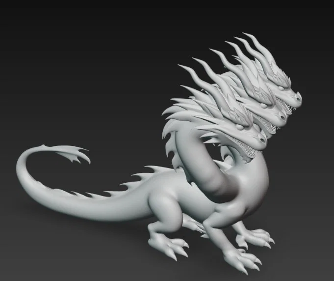 Mô hình rồng ba đầu (3-headed dragon) in 3D cực ấn tượng - Image 2