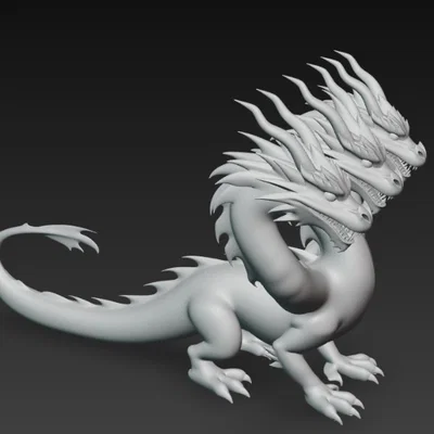 Mô hình rồng ba đầu (3-headed dragon) in 3D cực ấn tượng
