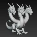 Mô hình rồng ba đầu (3-headed dragon) in 3D cực ấn tượng - Thumbnail 3