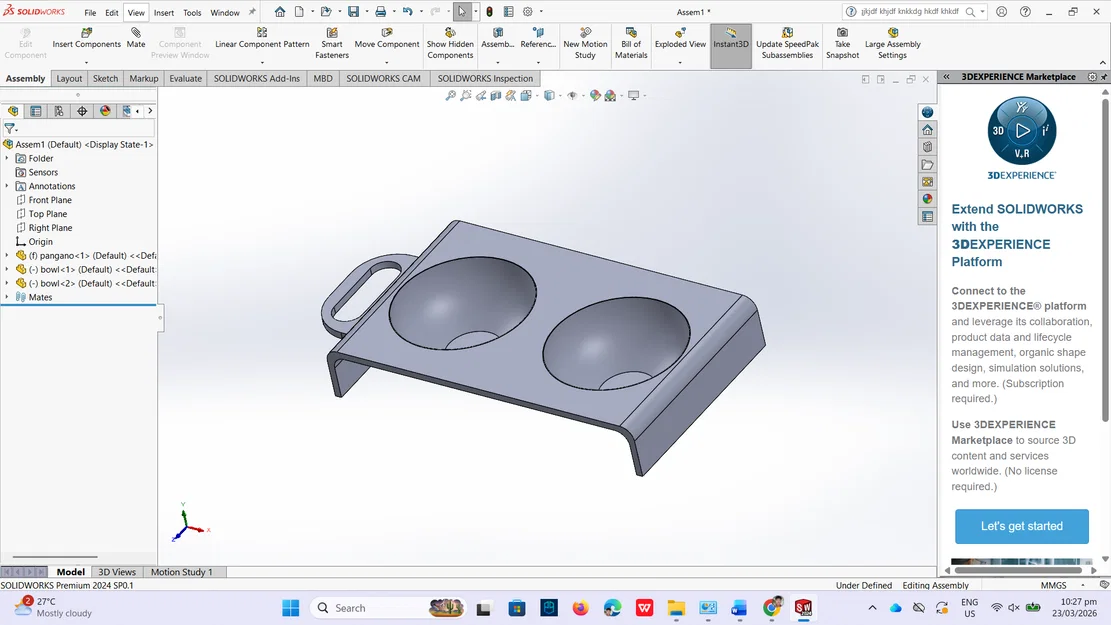Khay Đựng Thức Ăn Cho Chó Cưng Tiện Lợi (File STL) - Image 1