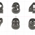 Bộ khuôn cắt bánh quy hình con số từ 0-9 in 3D cực tiện lợi - Thumbnail 2