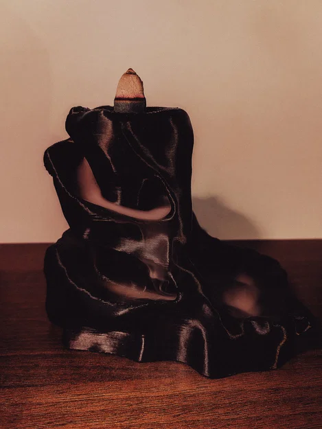 Mẫu kệ đốt nhang trầm nụ hình núi thác khói in 3D độc đáo - Image 3