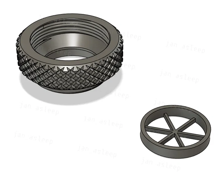 Bộ lọc lưới chuẩn NATO 40mm cho mặt nạ phòng độc - Image 2