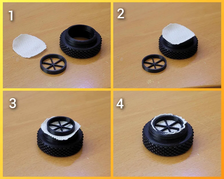 Bộ lọc lưới chuẩn NATO 40mm cho mặt nạ phòng độc - Image 5