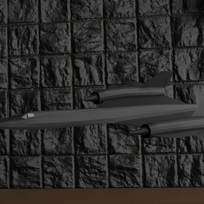 Mô hình SR-71 Blackbird – Dành cho in 3D