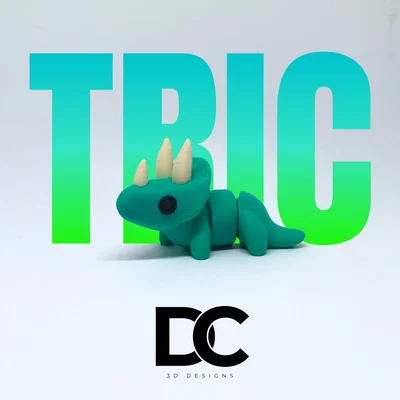 Mô hình đồ chơi fidget khủng long Triceratops khớp cử động