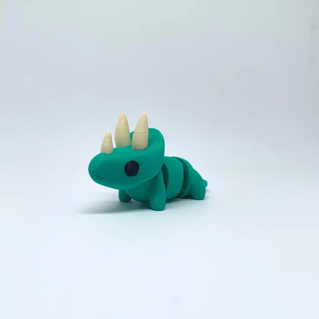 Mô hình đồ chơi fidget khủng long Triceratops khớp cử động - Image 2