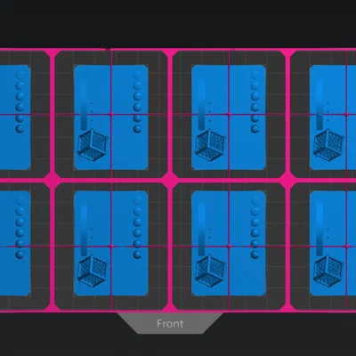 Khung lưới Grid Guide để test đa phơi sáng (Multi-Exposure)