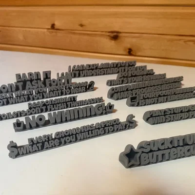 Bảng hiệu để bàn 3D Do Your Job That's Your Reward độc đáo
