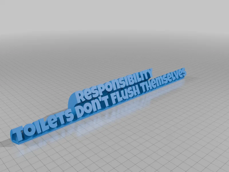 Mô hình trang trí Responsibility - Lời nhắc nhở hài hước - Image 1