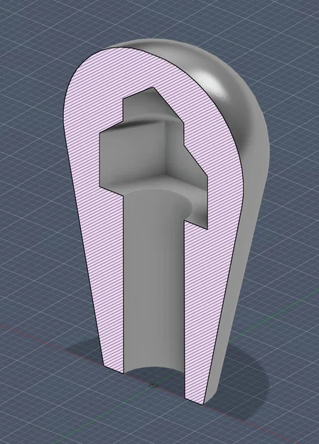 Tay cầm hình giọt nước với lỗ bắt vít M8 - Image 3