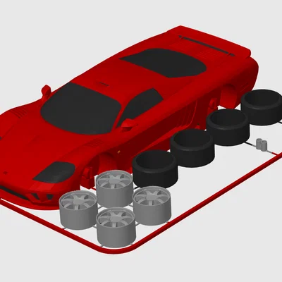 Mô hình Saleen S7 Twin Turbo Kit Card (Tỉ lệ 1:24)