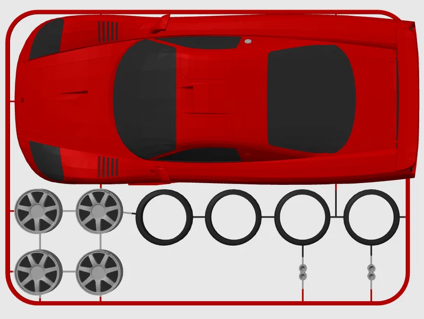 Mô hình Saleen S7 Twin Turbo Kit Card (Tỉ lệ 1:24) - Image 7