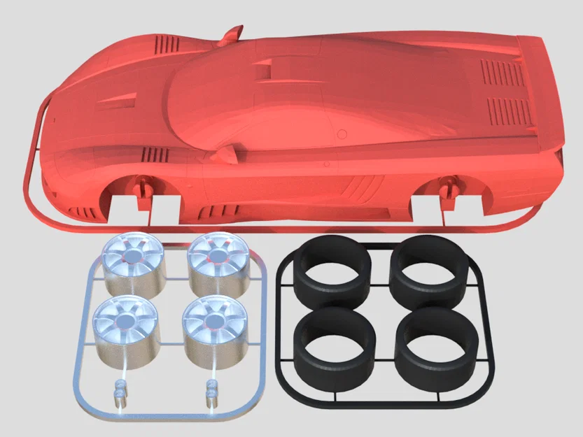 Mô hình Saleen S7 Twin Turbo Kit Card (Tỉ lệ 1:24) - Image 8